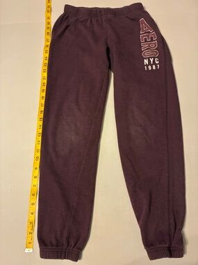 Aero Kids' Maroon Sweatpants with NYC Logo